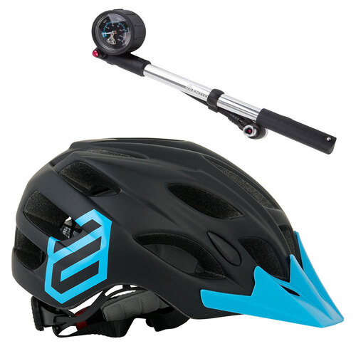 Entity MH15 Mountain Bike Helmet Entity SP15 Shock Pump Bundle
