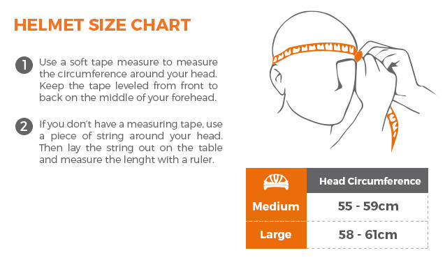Mountain bike helmet sizing sales